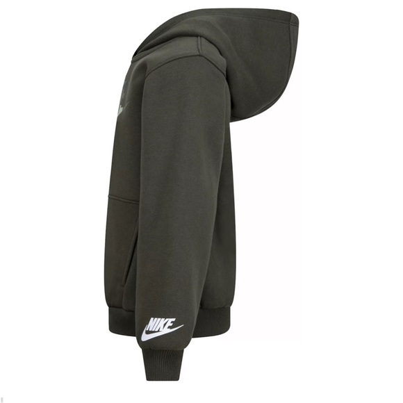 🎉NEW 🎉 Boys Size 4 I Nike Sportswear Camo Club Fleece Pullover Graphic Hoodie I - Picture 3 of 5